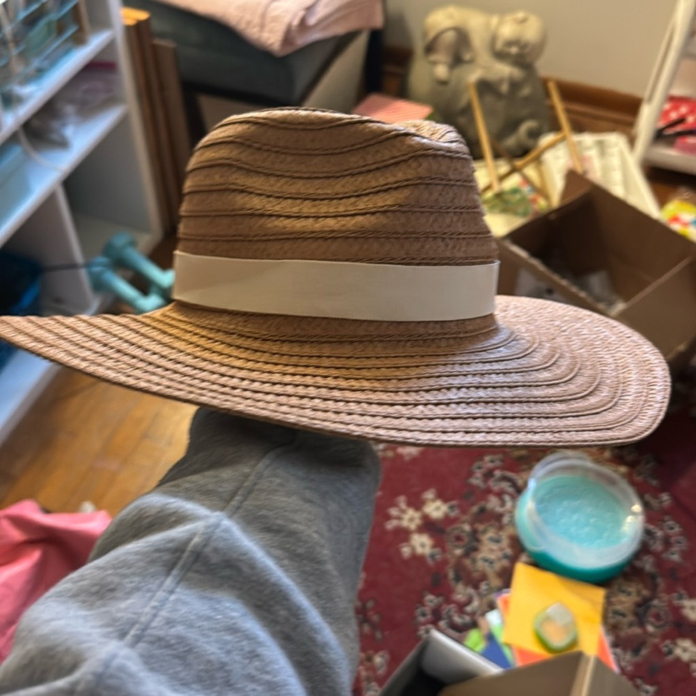 Madewell Packable Straw Hat with Cream Accent